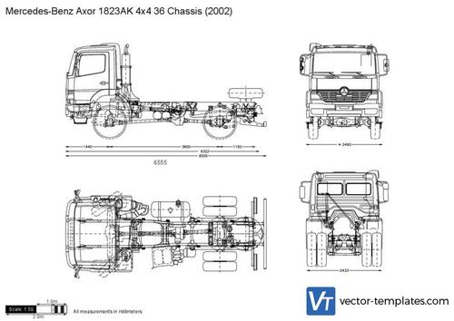 Mercedes-Benz Axor 1823AK 4x4 36 Chassis