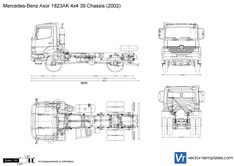 Mercedes-Benz Axor 1823AK 4x4 39 Chassis