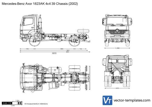 Mercedes-Benz Axor 1823AK 4x4 39 Chassis