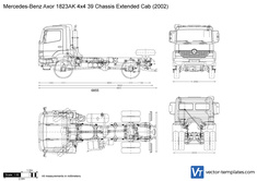 Mercedes-Benz Axor 1823AK 4x4 39 Chassis Extended Cab