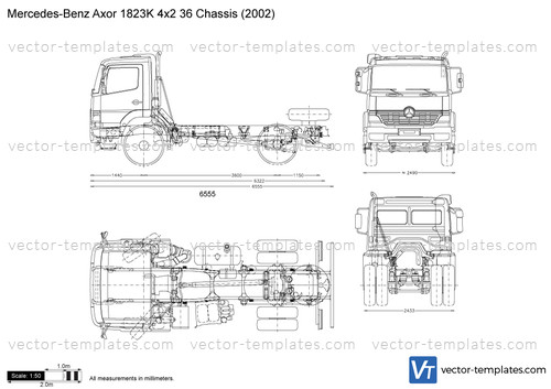 Mercedes-Benz Axor 1823K 4x2 36 Chassis