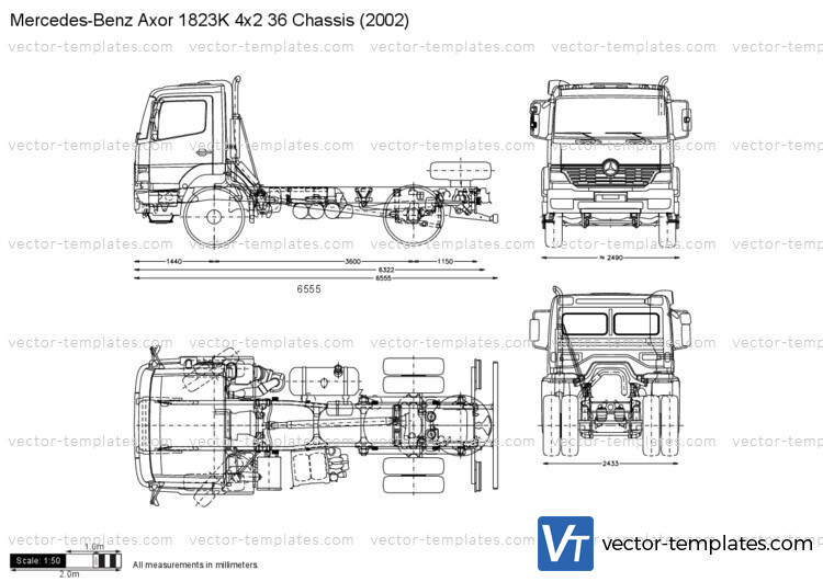 Mercedes-Benz Axor 1823K 4x2 36 Chassis