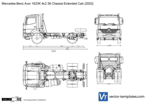 Mercedes-Benz Axor 1823K 4x2 36 Chassis Extended Cab