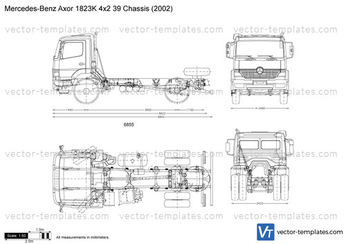 Mercedes-Benz Axor 1823K 4x2 39 Chassis
