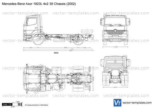 Mercedes-Benz Axor 1823L 4x2 39 Chassis