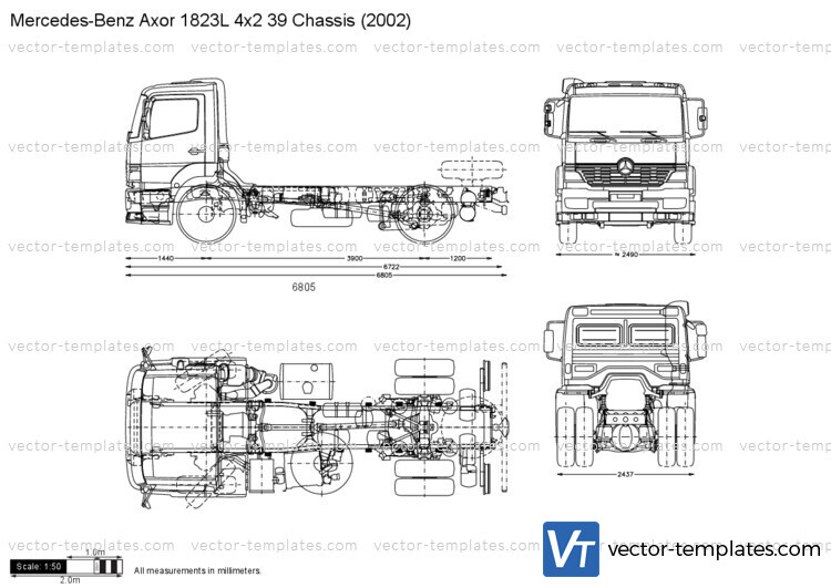 Mercedes-Benz Axor 1823L 4x2 39 Chassis