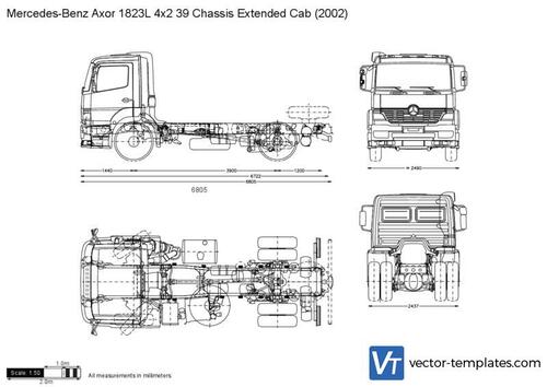 Mercedes-Benz Axor 1823L 4x2 39 Chassis Extended Cab