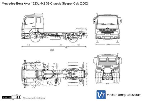 Mercedes-Benz Axor 1823L 4x2 39 Chassis Sleeper Cab