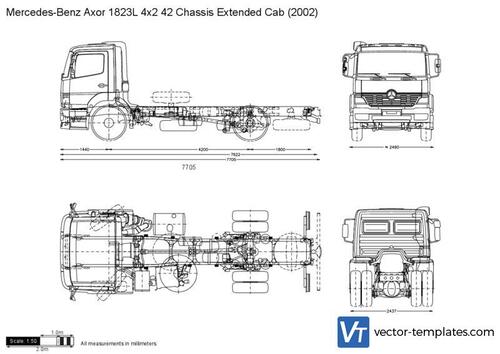 Mercedes-Benz Axor 1823L 4x2 42 Chassis Extended Cab