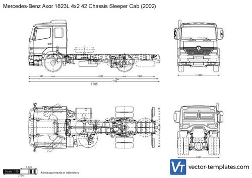 Mercedes-Benz Axor 1823L 4x2 42 Chassis Sleeper Cab