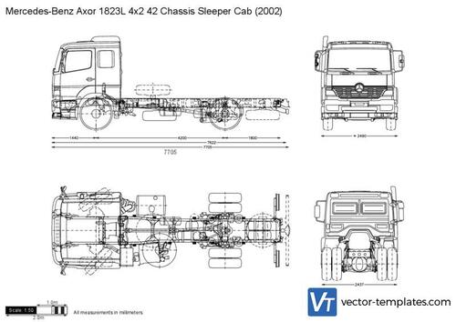 Mercedes-Benz Axor 1823L 4x2 42 Chassis Sleeper Cab