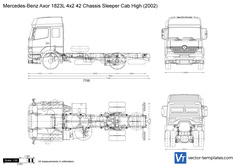 Mercedes-Benz Axor 1823L 4x2 42 Chassis Sleeper Cab High