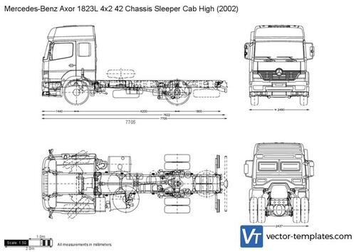 Mercedes-Benz Axor 1823L 4x2 42 Chassis Sleeper Cab High