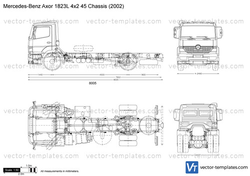 Mercedes-Benz Axor 1823L 4x2 45 Chassis