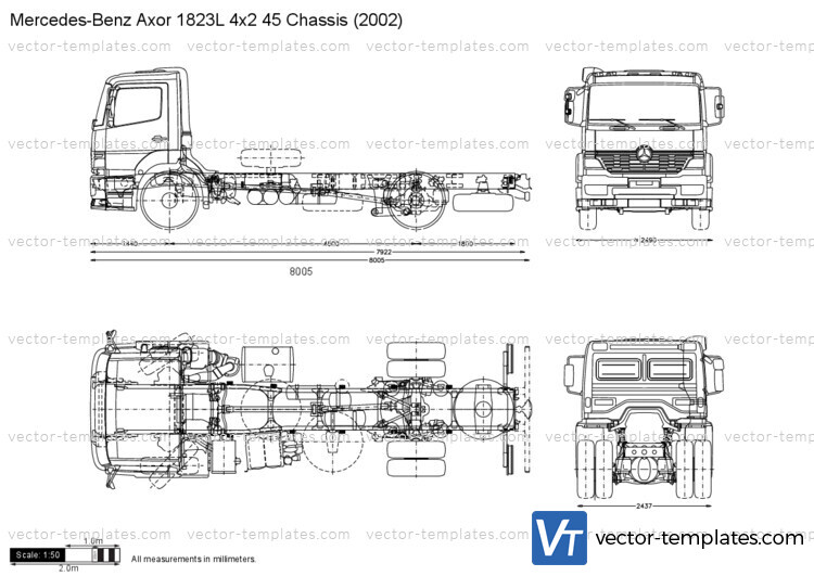 Mercedes-Benz Axor 1823L 4x2 45 Chassis