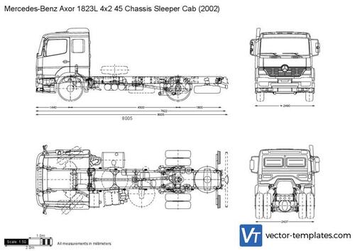 Mercedes-Benz Axor 1823L 4x2 45 Chassis Sleeper Cab