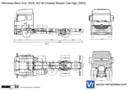 Mercedes-Benz Axor 1823L 4x2 45 Chassis Sleeper Cab High