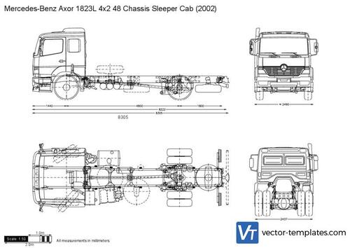 Mercedes-Benz Axor 1823L 4x2 48 Chassis Sleeper Cab