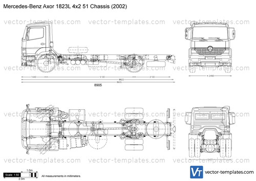 Mercedes-Benz Axor 1823L 4x2 51 Chassis