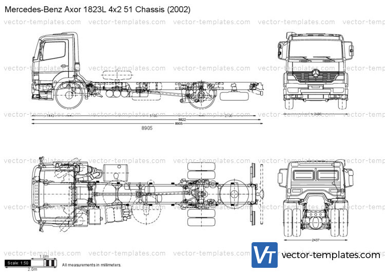 Mercedes-Benz Axor 1823L 4x2 51 Chassis