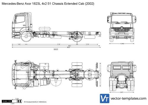 Mercedes-Benz Axor 1823L 4x2 51 Chassis Extended Cab