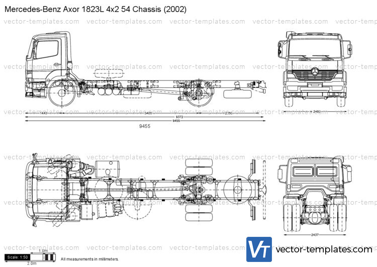 Mercedes-Benz Axor 1823L 4x2 54 Chassis