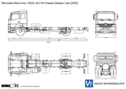 Mercedes-Benz Axor 1823L 4x2 54 Chassis Sleeper Cab