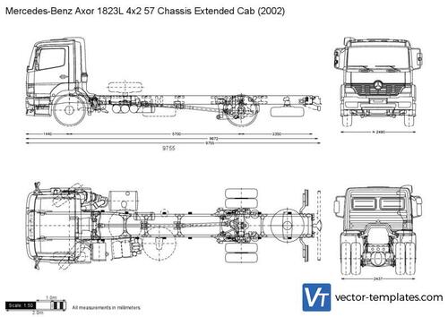 Mercedes-Benz Axor 1823L 4x2 57 Chassis Extended Cab