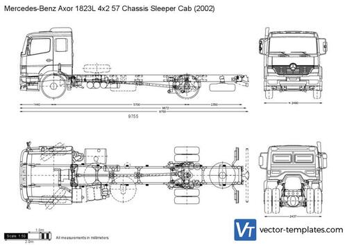 Mercedes-Benz Axor 1823L 4x2 57 Chassis Sleeper Cab