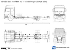 Mercedes-Benz Axor 1823L 4x2 57 Chassis Sleeper Cab High