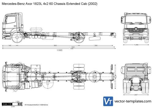 Mercedes-Benz Axor 1823L 4x2 60 Chassis Extended Cab