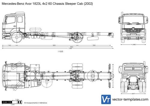 Mercedes-Benz Axor 1823L 4x2 60 Chassis Sleeper Cab