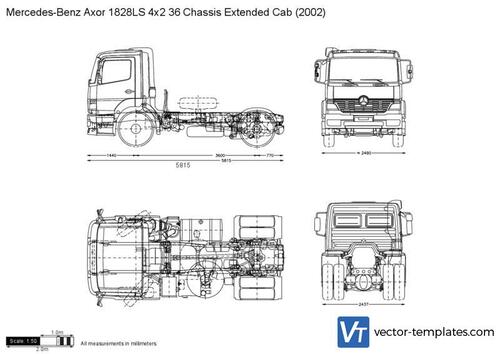 Mercedes-Benz Axor 1828LS 4x2 36 Chassis Extended Cab