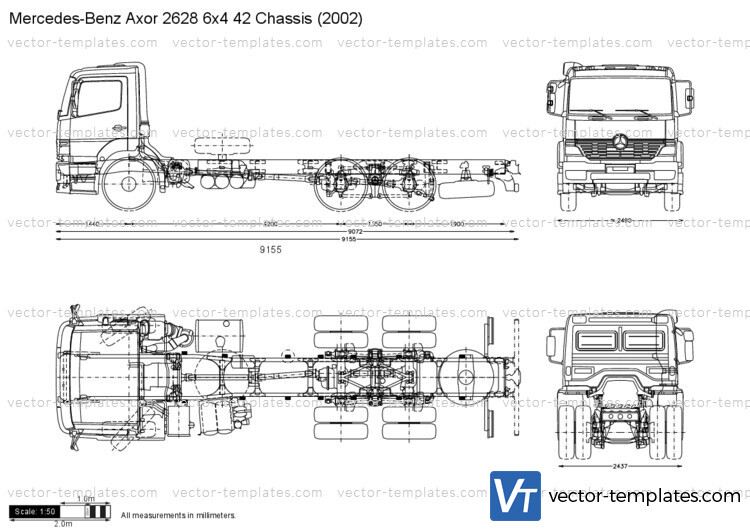 Mercedes-Benz Axor 2628 6x4 42 Chassis