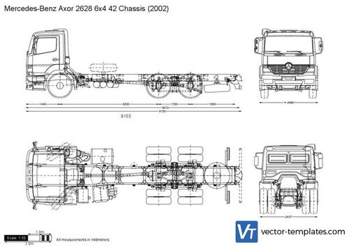 Mercedes-Benz Axor 2628 6x4 42 Chassis