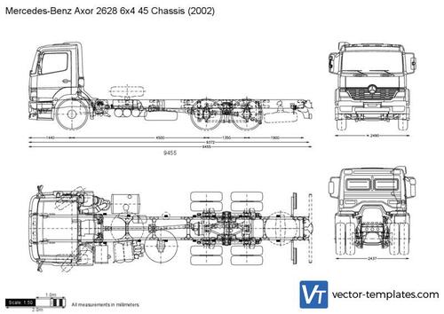 Mercedes-Benz Axor 2628 6x4 45 Chassis