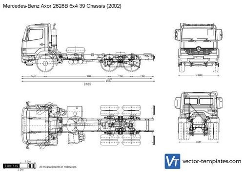 Mercedes-Benz Axor 2628B 6x4 39 Chassis