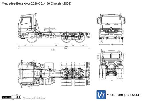 Mercedes-Benz Axor 2628K 6x4 36 Chassis