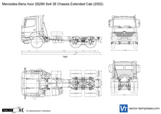 Mercedes-Benz Axor 2628K 6x4 36 Chassis Extended Cab