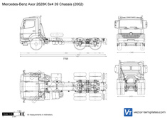 Mercedes-Benz Axor 2628K 6x4 39 Chassis