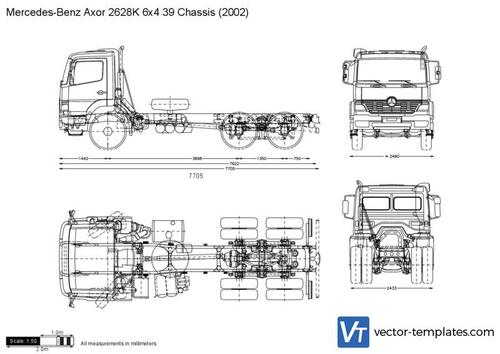 Mercedes-Benz Axor 2628K 6x4 39 Chassis