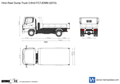 Hino Rear Dump Truck 3.6m3 FC7JEMM