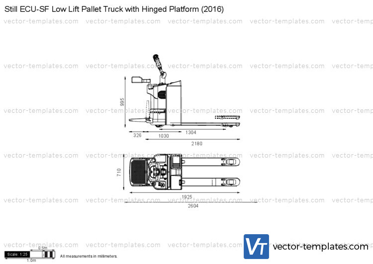 Still ECU-SF Low Lift Pallet Truck with Hinged Platform