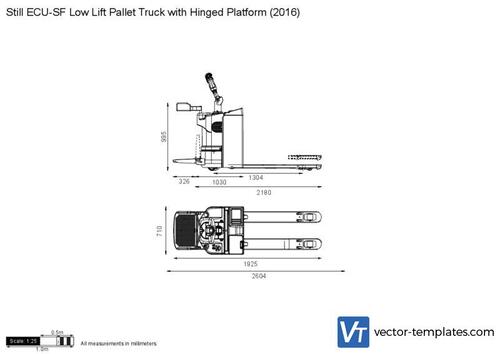 Still ECU-SF Low Lift Pallet Truck with Hinged Platform