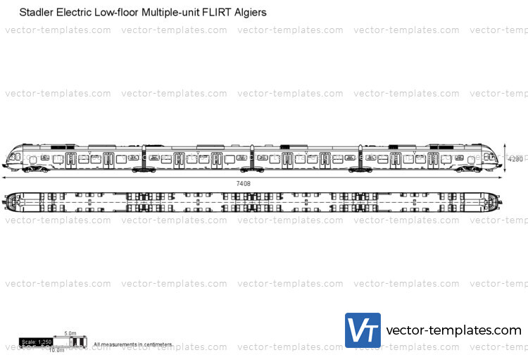 Stadler Electric Low-floor Multiple-unit FLIRT Algiers