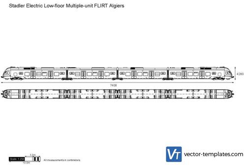 Stadler Electric Low-floor Multiple-unit FLIRT Algiers