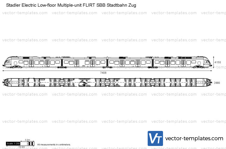 Stadler Electric Low-floor Multiple-unit FLIRT SBB Stadtbahn Zug