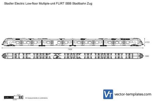 Stadler Electric Low-floor Multiple-unit FLIRT SBB Stadtbahn Zug