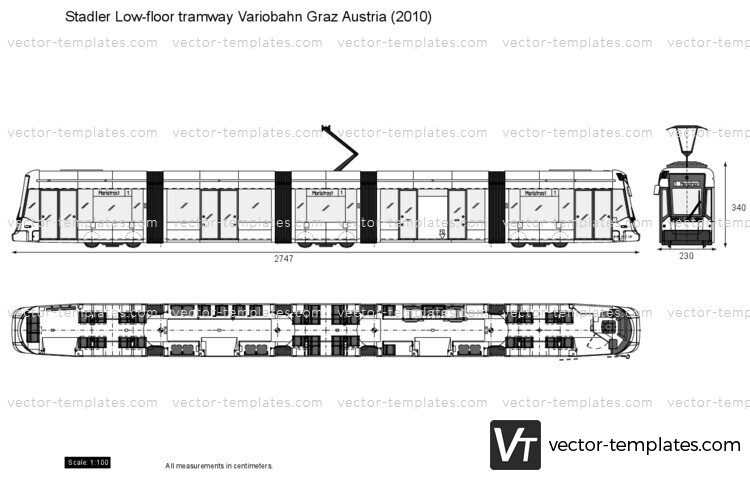 Stadler Low-floor tramway Variobahn Graz Austria