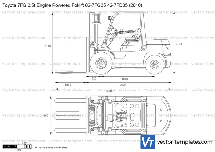 Toyota 7FG 3.5t Engine Powered Foklift 02-7FG35 42-7FD35